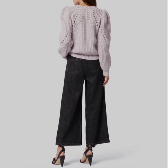 Joie 100% Merino Wool Lavender Lilac Cable Knit Joanes Sweater - Picture 8 of 8